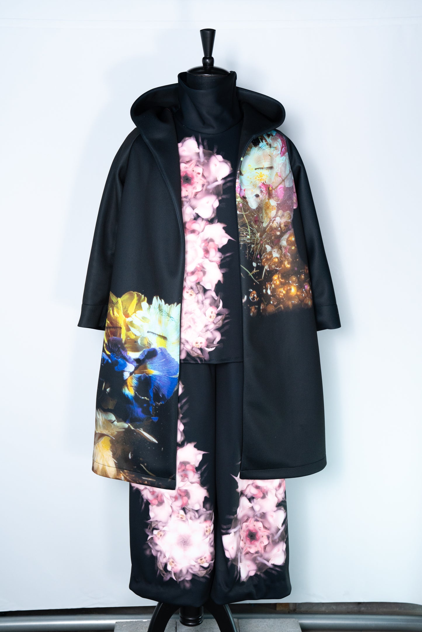 Flower Hooded Coat
