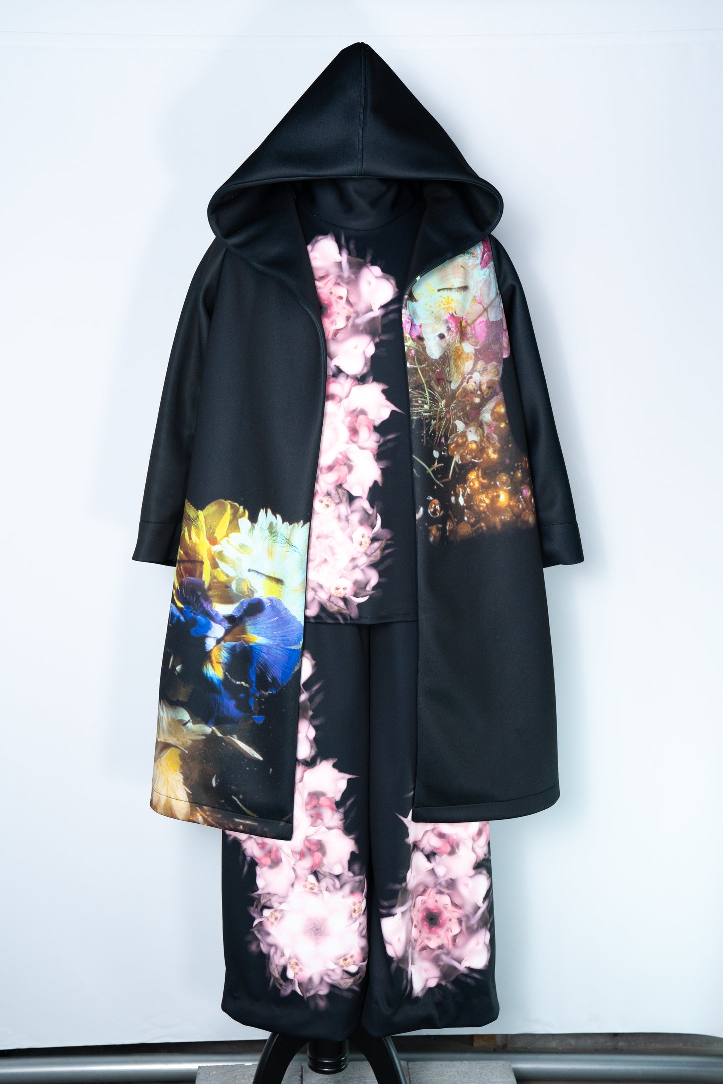 Flower Hooded Coat