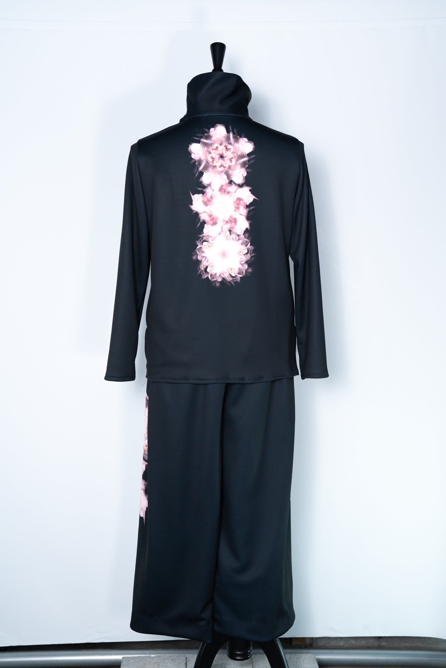 Turtleneck and Hooded Coat Set