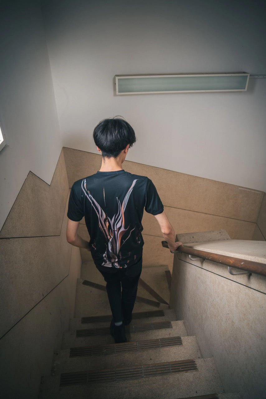 Sound of Ikebana Art Shirt B-20 (AUT-5)