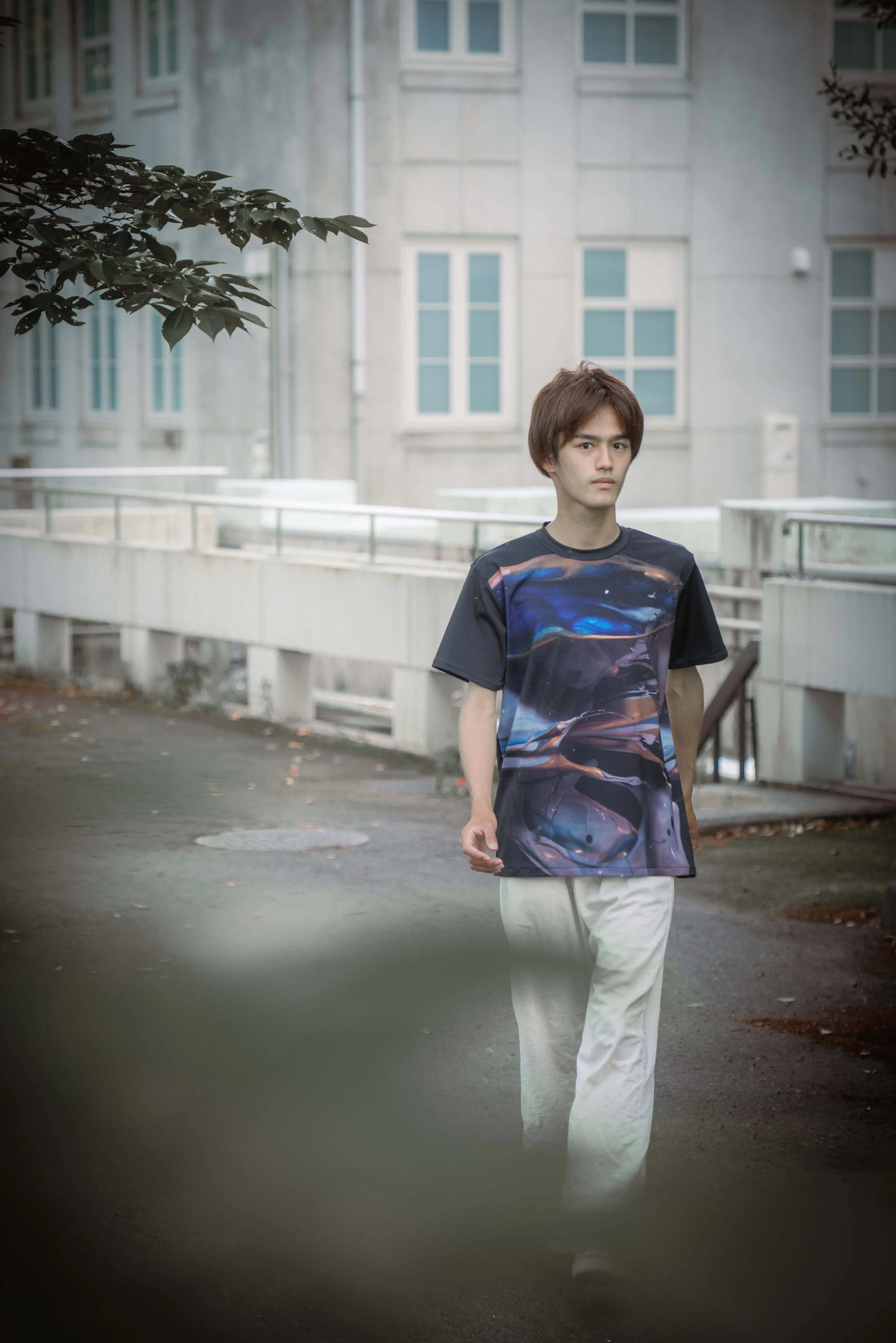 Sound of Ikebana Art Shirt B-21 (AUT-6)