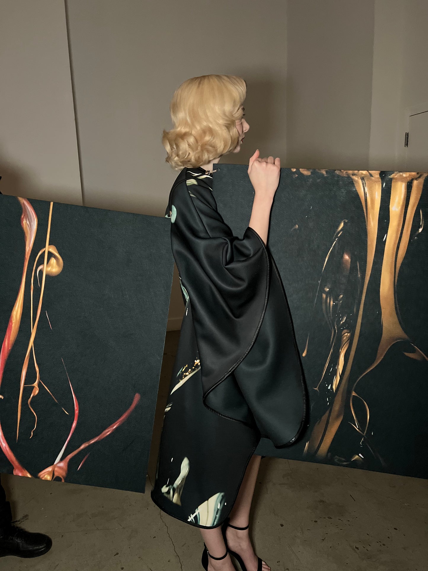 Mantle Coat and Dress Set