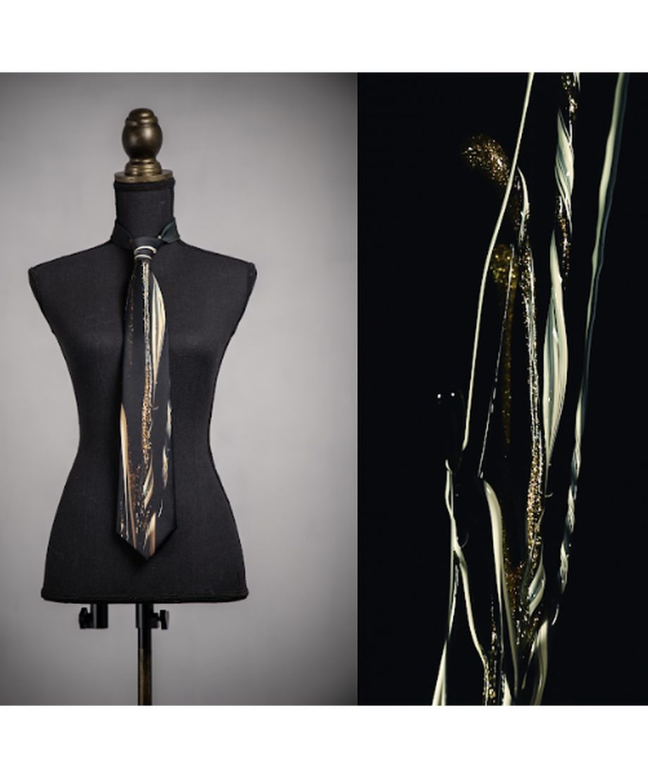 Sound of Ikebana Silk Tie (WTR-3)