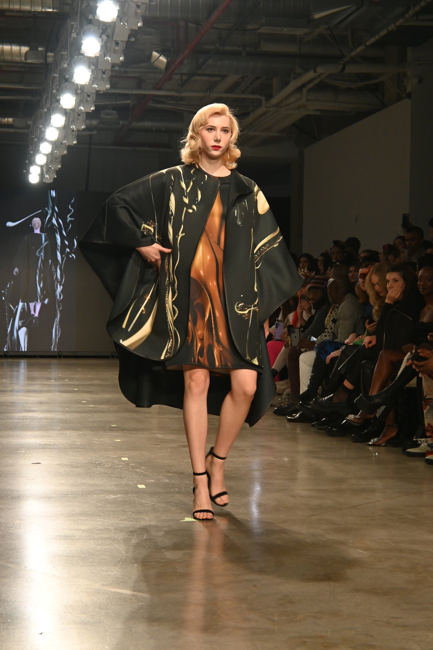 Mantle Coat and Dress Set