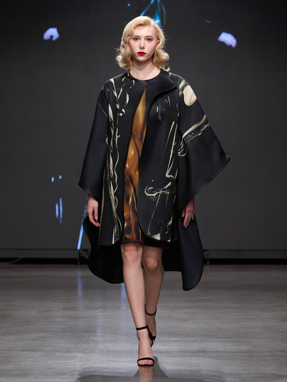 Mantle Coat and Dress Set