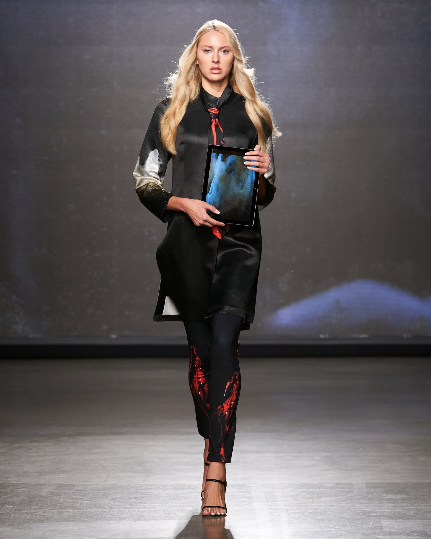 Sound of Ikebana Red Slim Pants