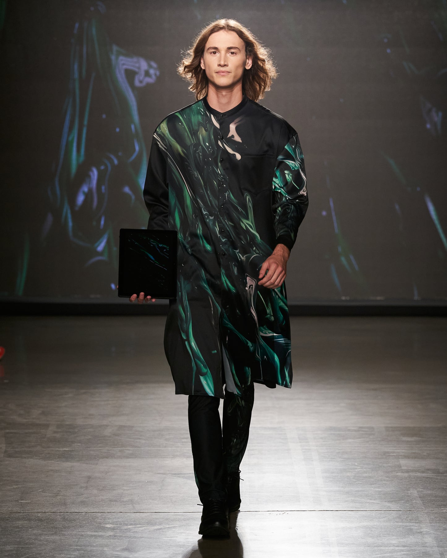Green Slim Pants