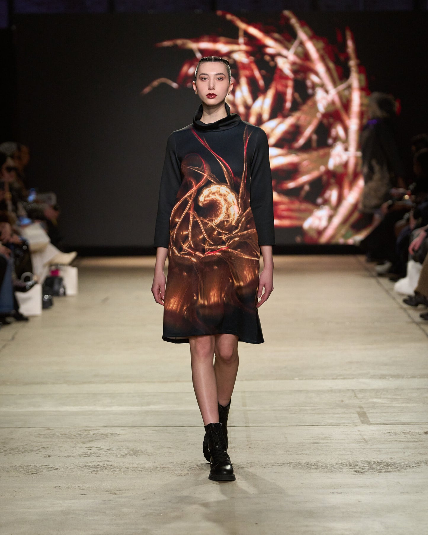 LED Turtleneck Dress