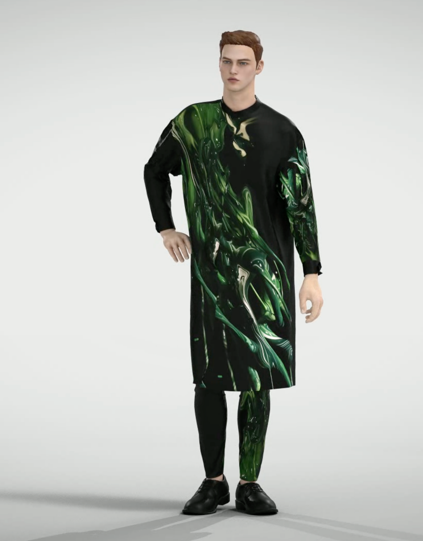 Burning Green Slim Pants【limited edition collection】【Unisex】