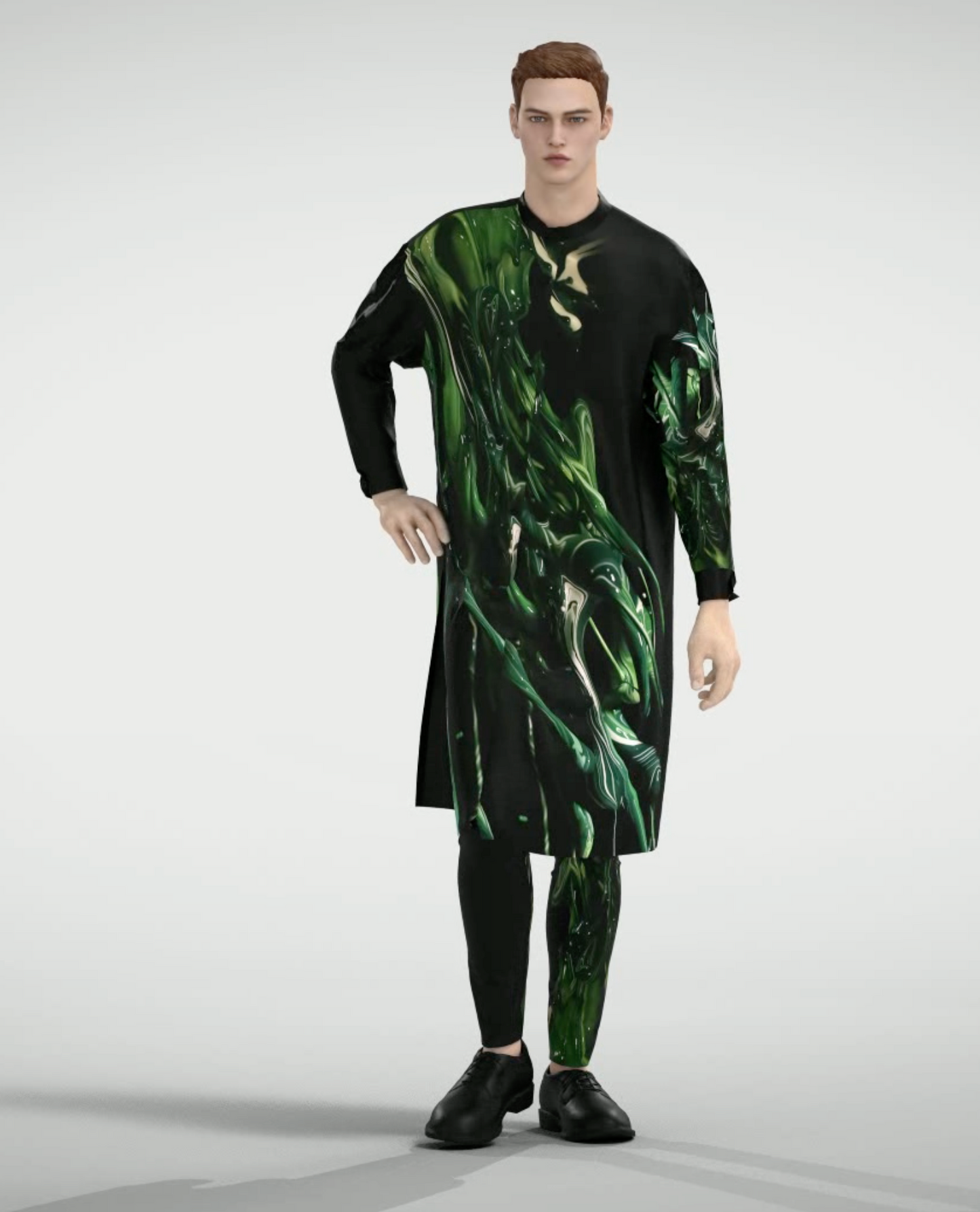 Burning Green Slim Pants【limited edition collection】【Unisex】