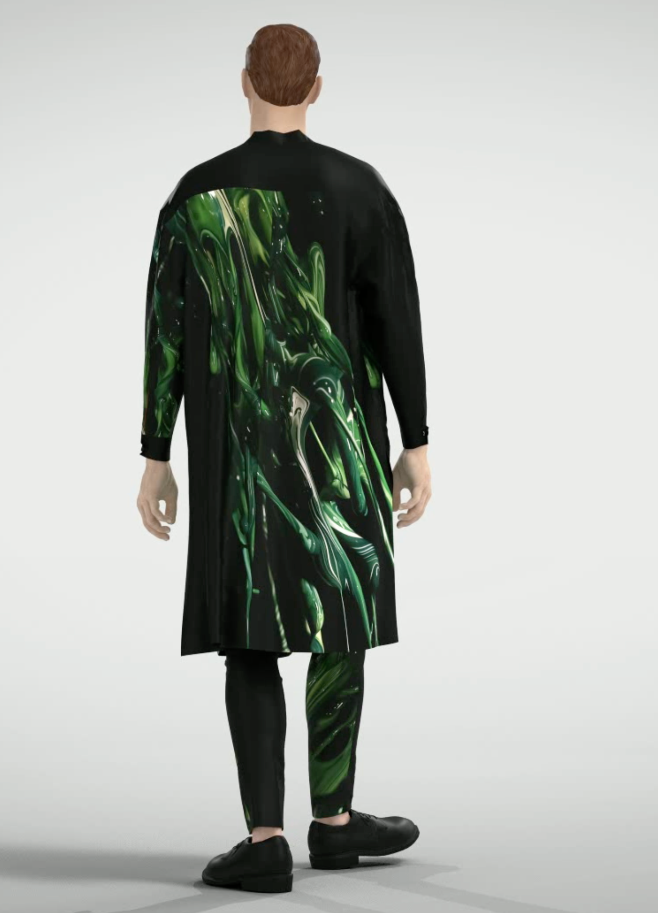 Burning Green Slim Pants【limited edition collection】【Unisex】