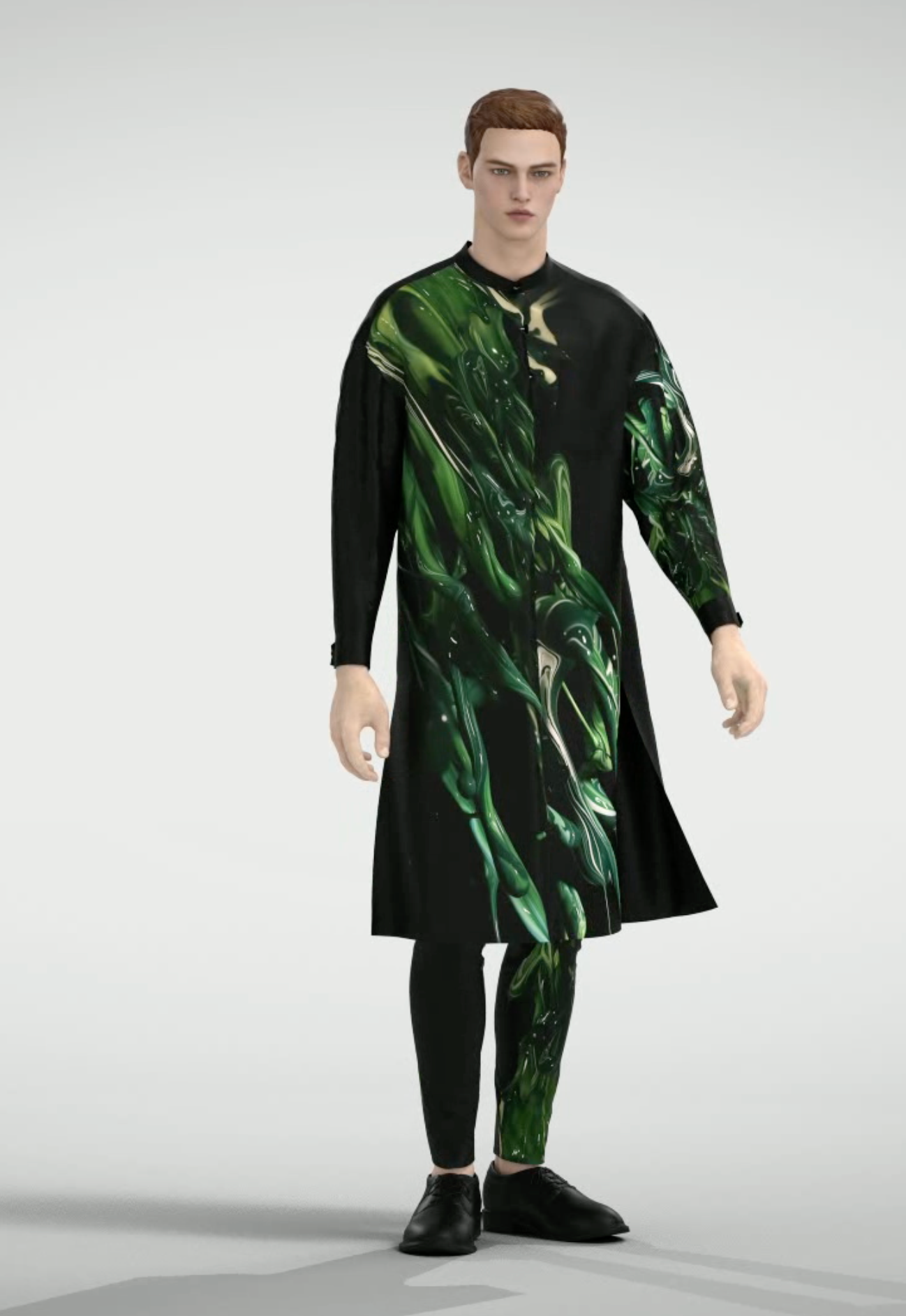 Burning Green Slim Pants【limited edition collection】【Unisex】