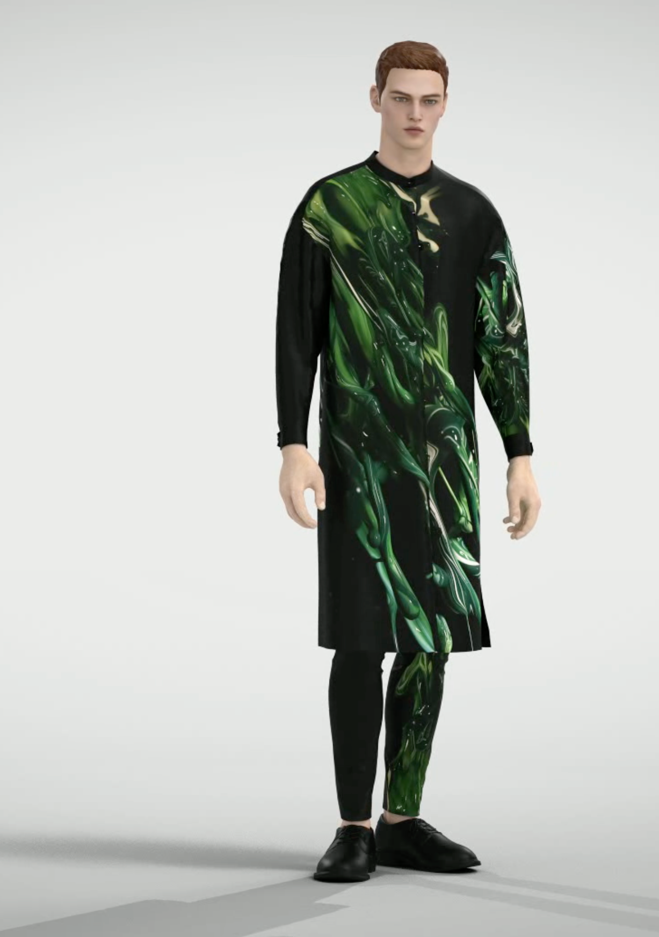 Burning Green Slim Pants【limited edition collection】【Unisex】