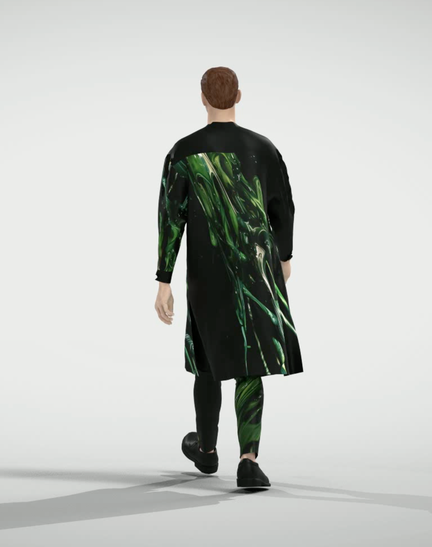 Burning Green Slim Pants【limited edition collection】【Unisex】