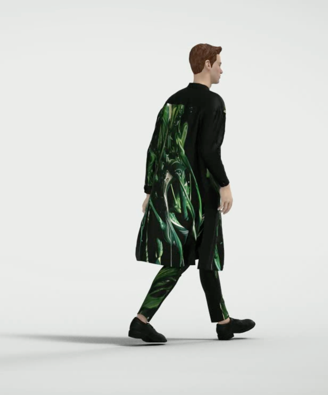 Burning Green Slim Pants【limited edition collection】【Unisex】