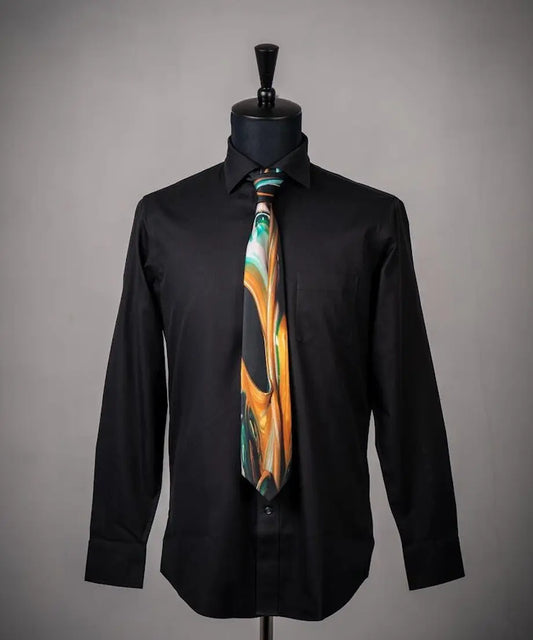 Sound of Ikebana Silk Tie (AUT-14)