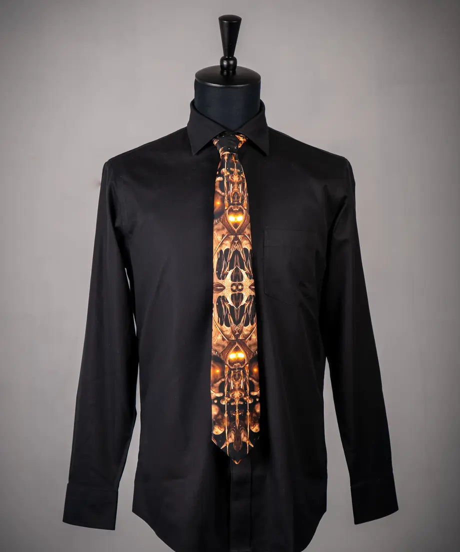 Sound of Ikebana Silk Tie (AUT-5)