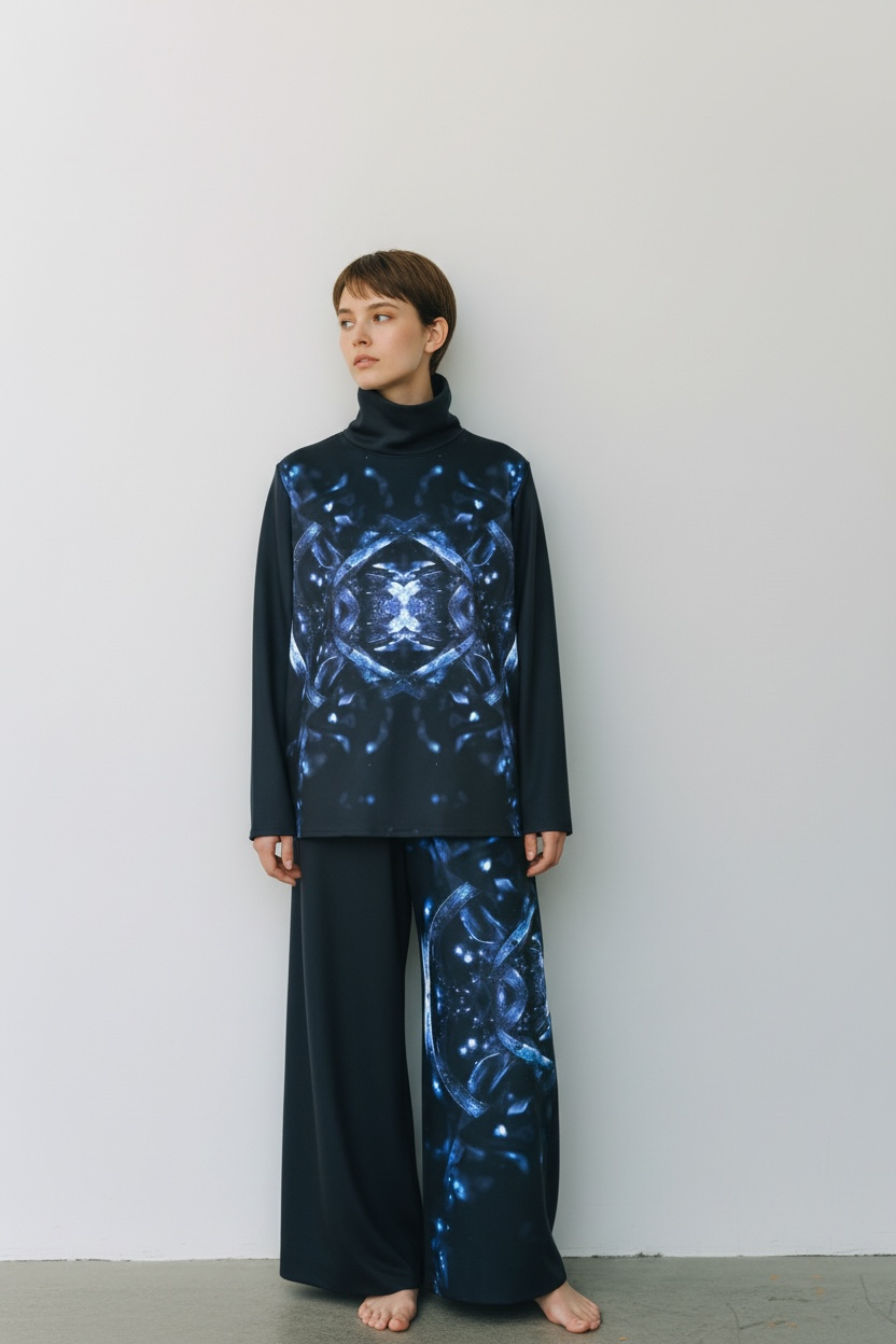 Winter Wide Pants Blue