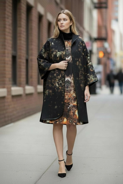 Winter10_Mantle Coat_Polyester
