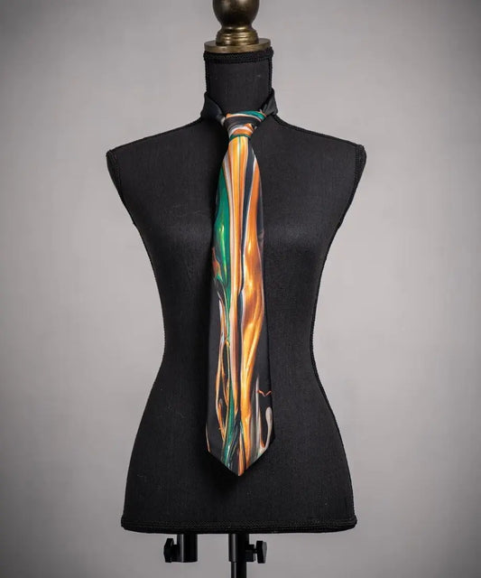 Sound of Ikebana Silk Tie (AUT-3)