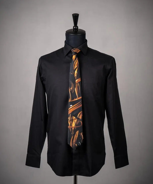 Sound of Ikebana Silk Tie (AUT-4)