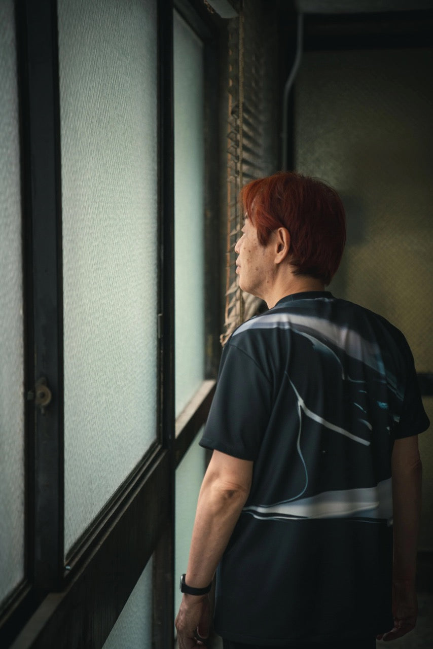 Sound of Ikebana Art Shirt B-34 (WTR-9)