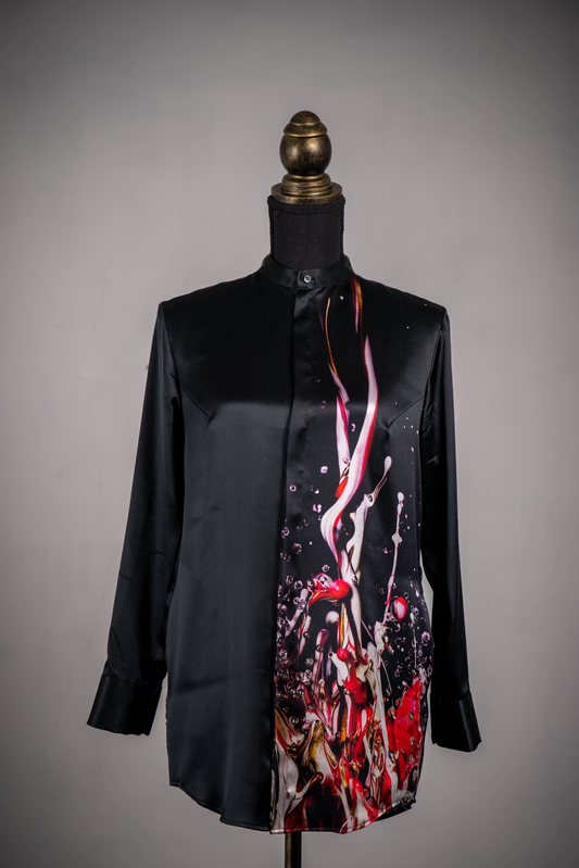 Sound of Ikebana Silk dress Shirt 2